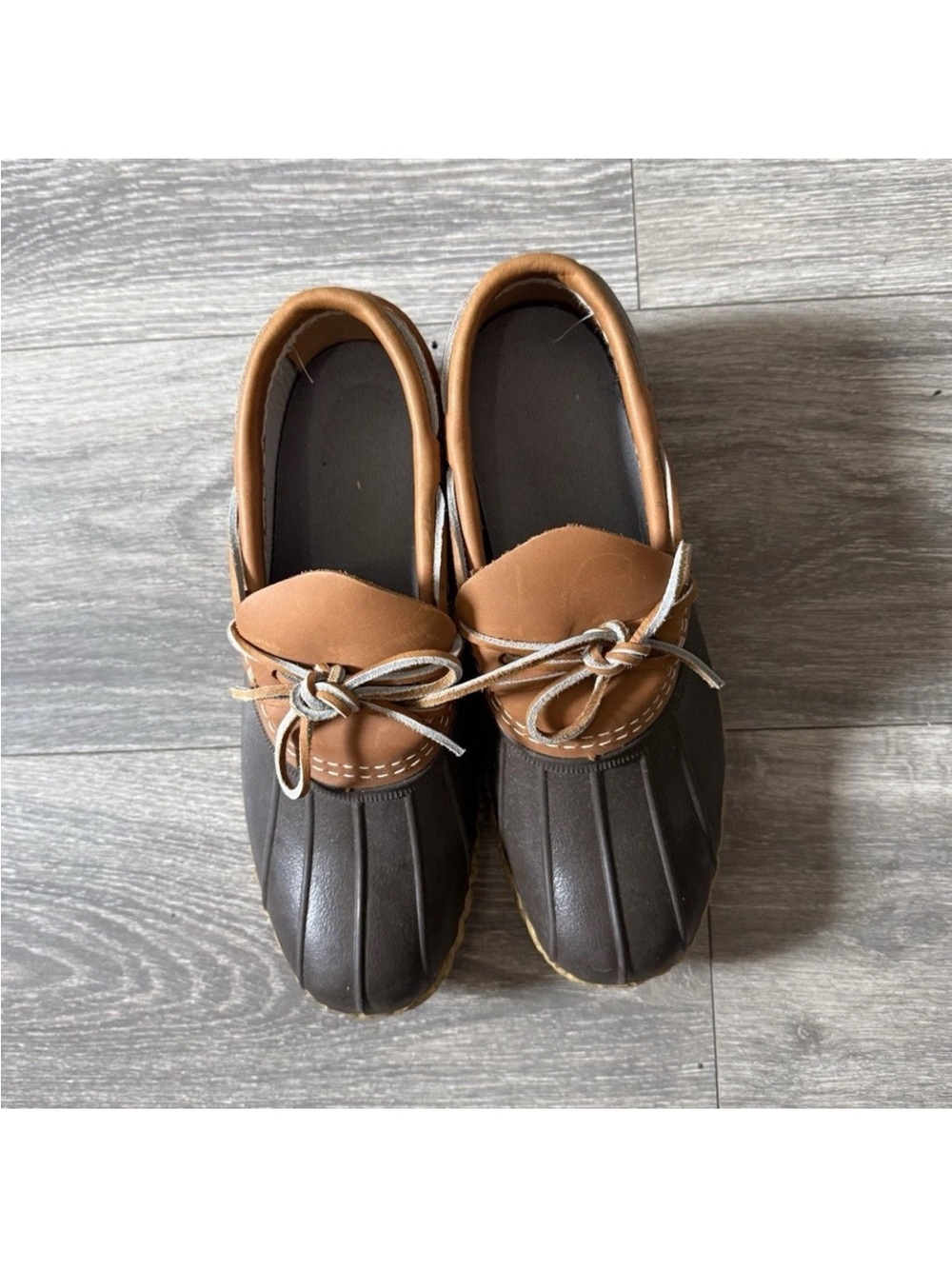 L.L. Bean Brown and Tan Men's Duck Boots